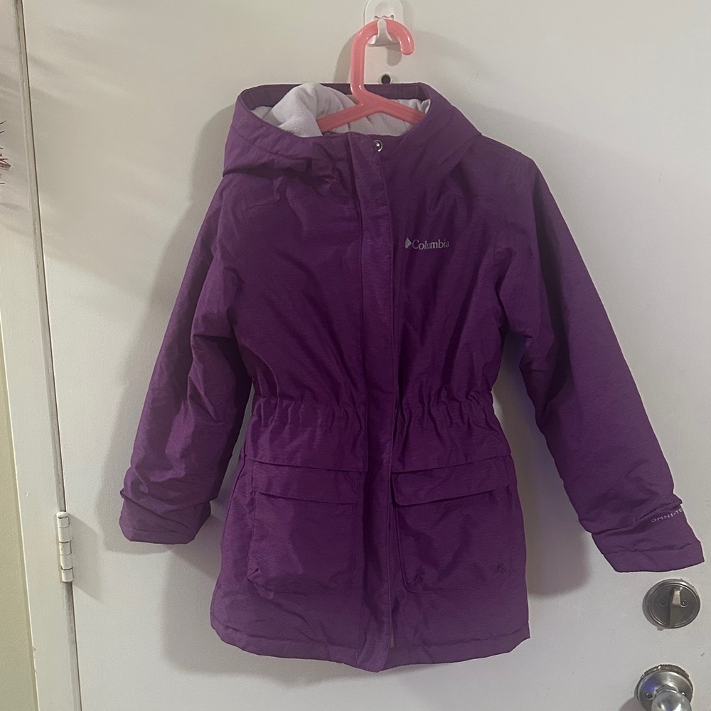 Columbia Kids Raincoat in Vibrant Purple